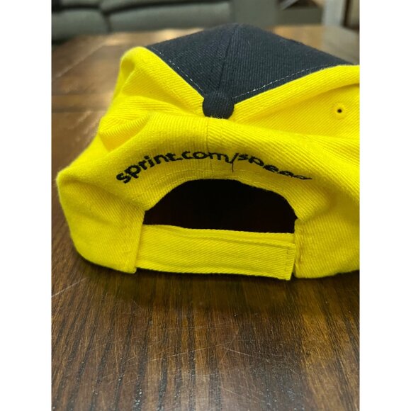 NASCAR Sprint Cup Series Black Yellow Hook Loop Closure Hat Baseball Cap - Picture 3 of 6